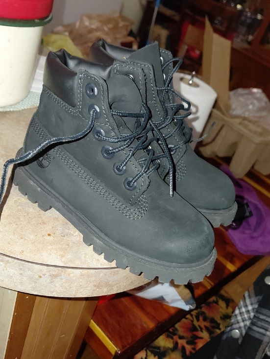 Timberland Other - NWOT Timberland Kids Black Lace-Up Ankle Boots
